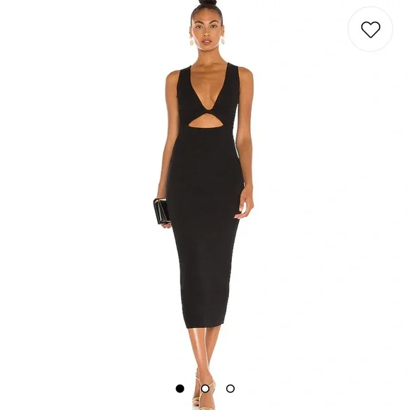 SORBET SUMMER MIDI DRESS IN BLACK, BEC&BRIDGE, Aus 12/US 8